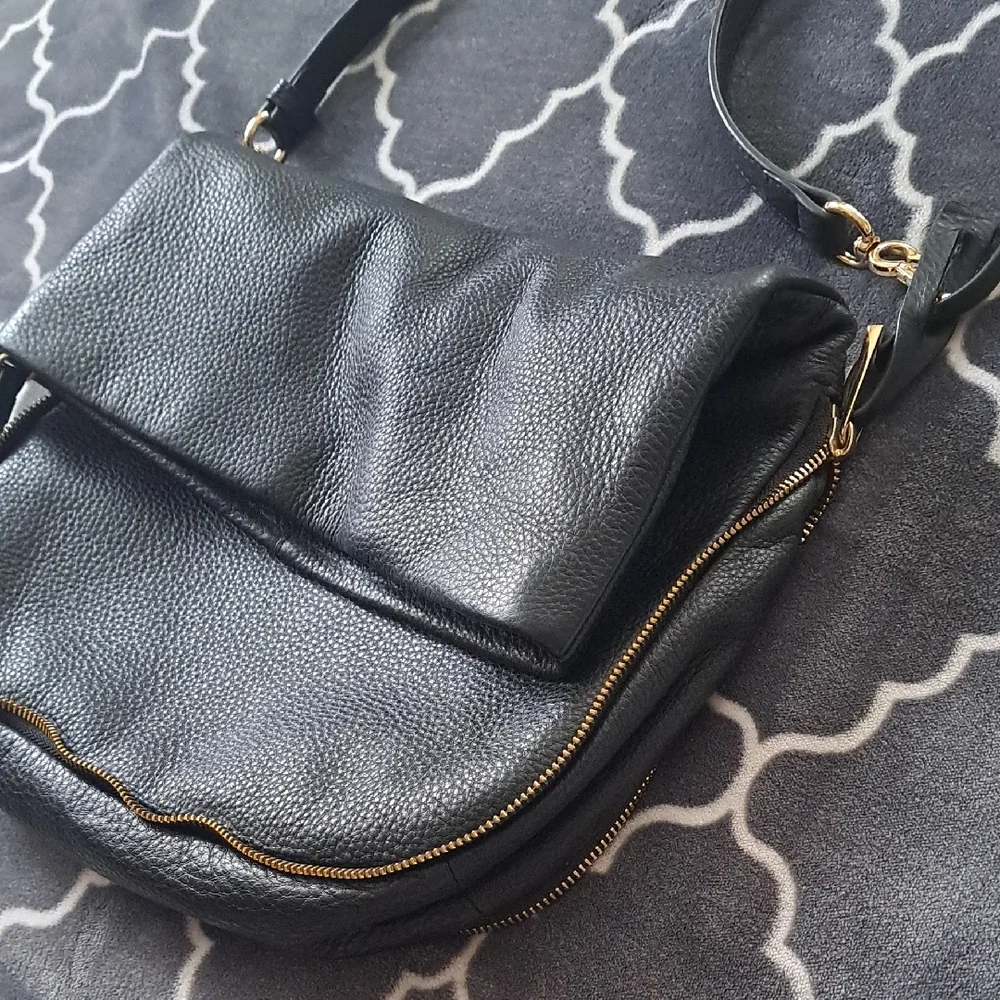 Vince Camuto Black Leather Crossbody Bag - Picture 4 of 15